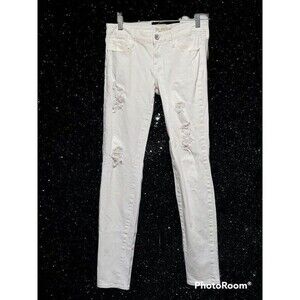 Women's Bullhead Black Distressed‎ White Size 9(F28)